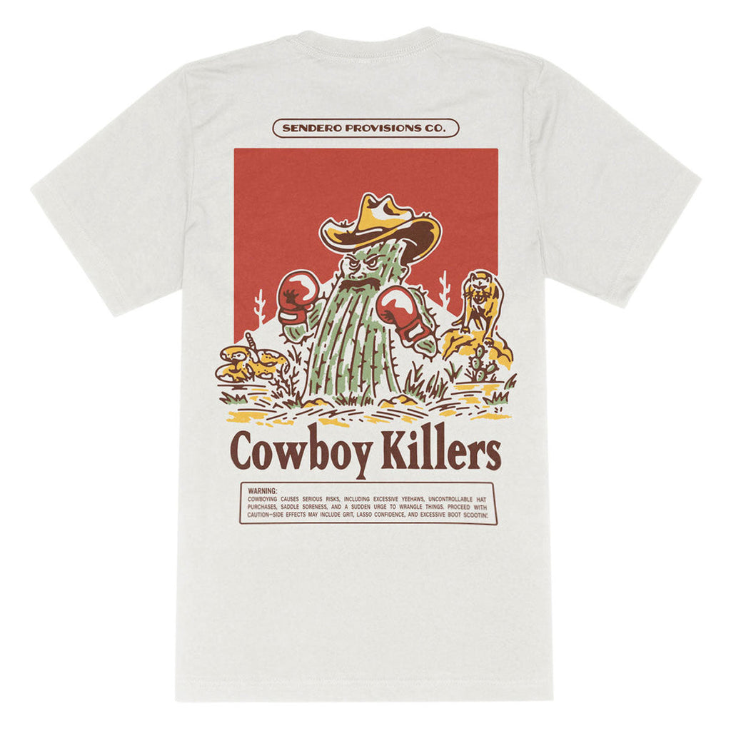 Sendero Cowboy Killers T-Shirt - Vintage White