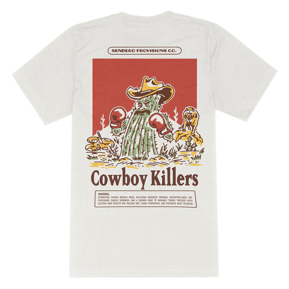 Sendero Cowboy Killers T-Shirt - Vintage White