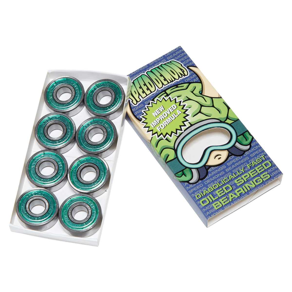 Speed Demons Brainiac Abec 5 Bearings - Green