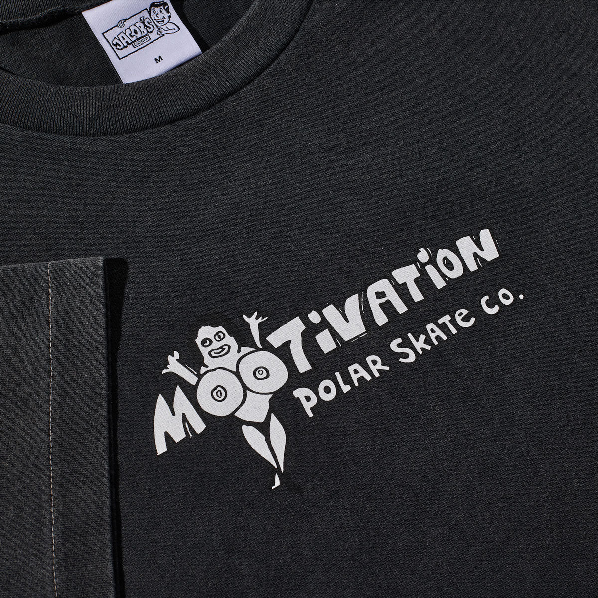 Polar Motivation Band T-Shirt - Silver Black