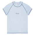 Polar Womens Script Logo Baby T-Shirt - Light Blue/Dark Blue