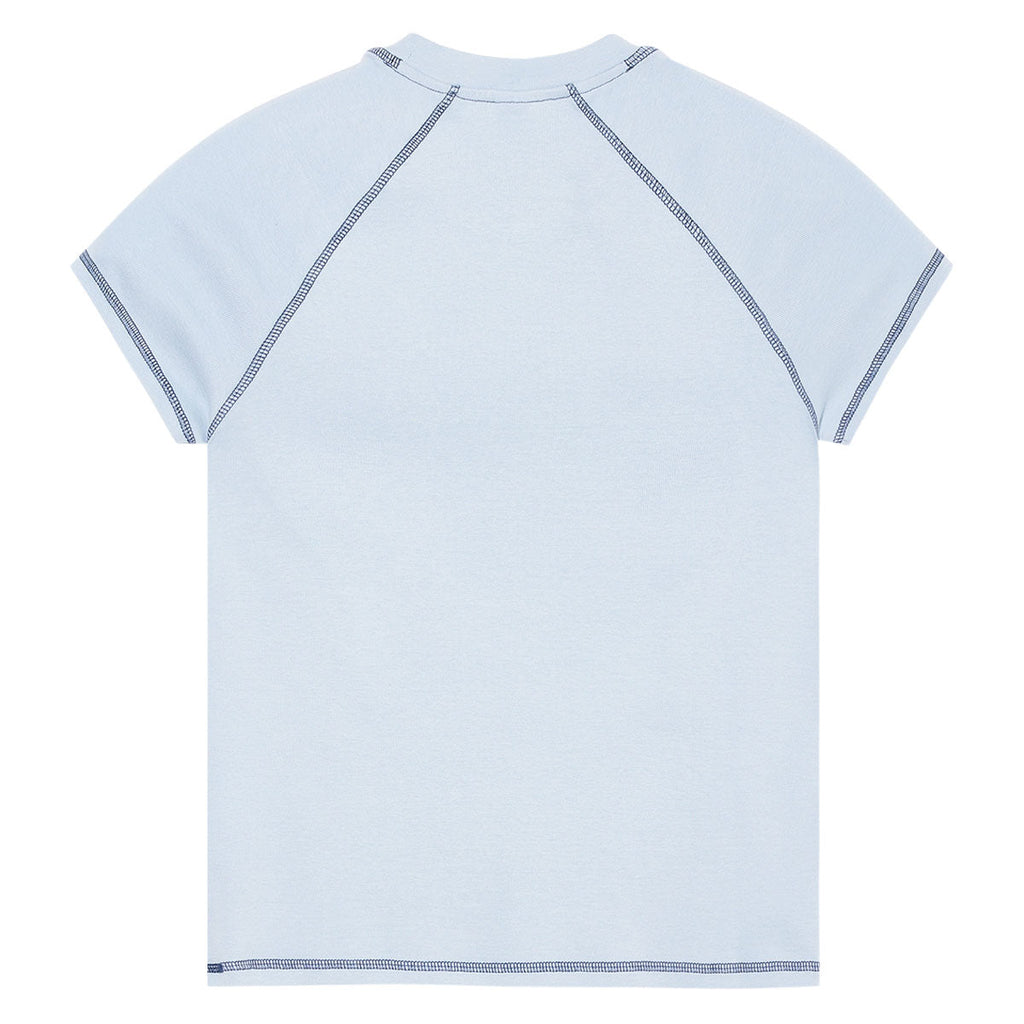 Polar Womens Script Logo Baby T-Shirt - Light Blue/Dark Blue