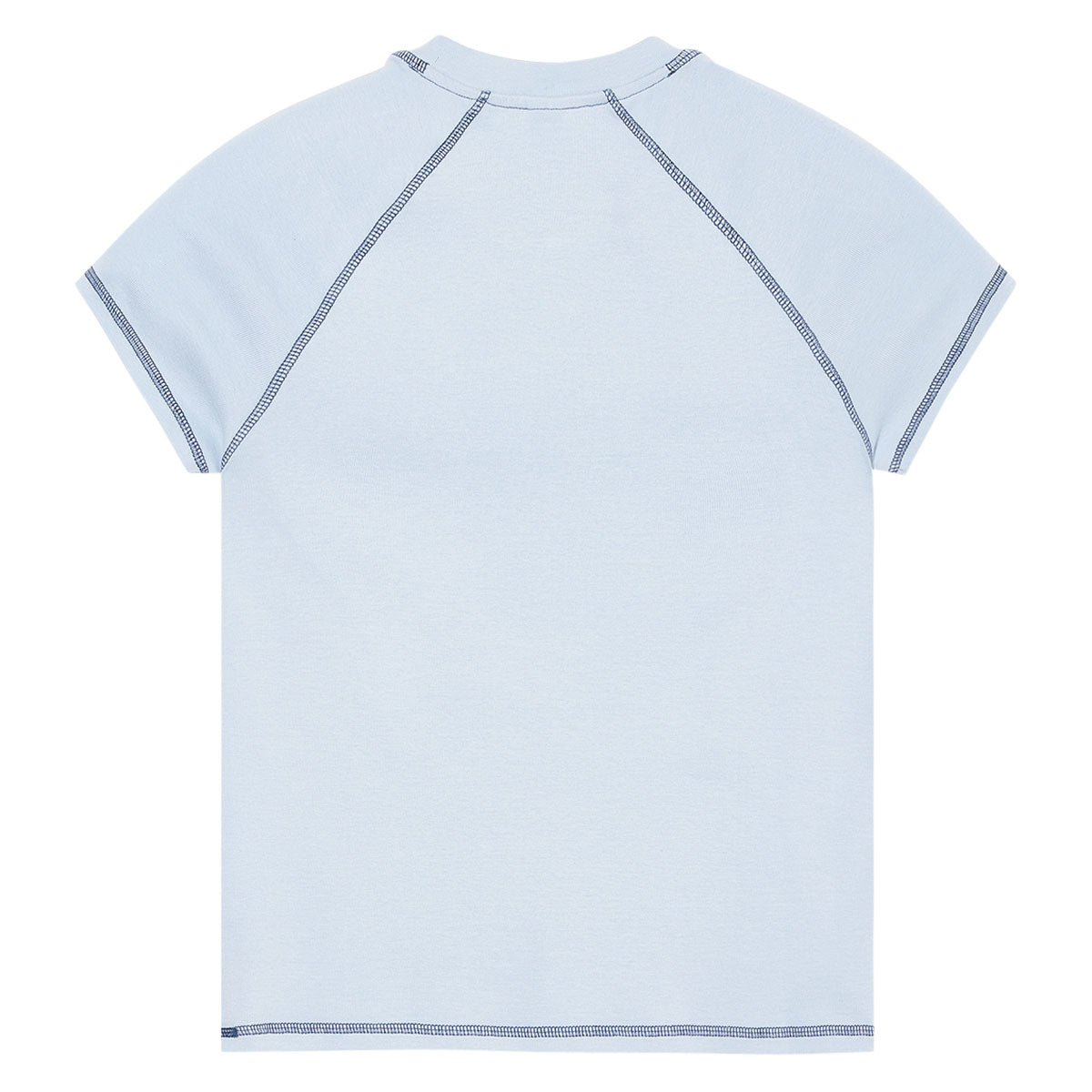 Polar Womens Script Logo Baby T-Shirt - Light Blue/Dark Blue