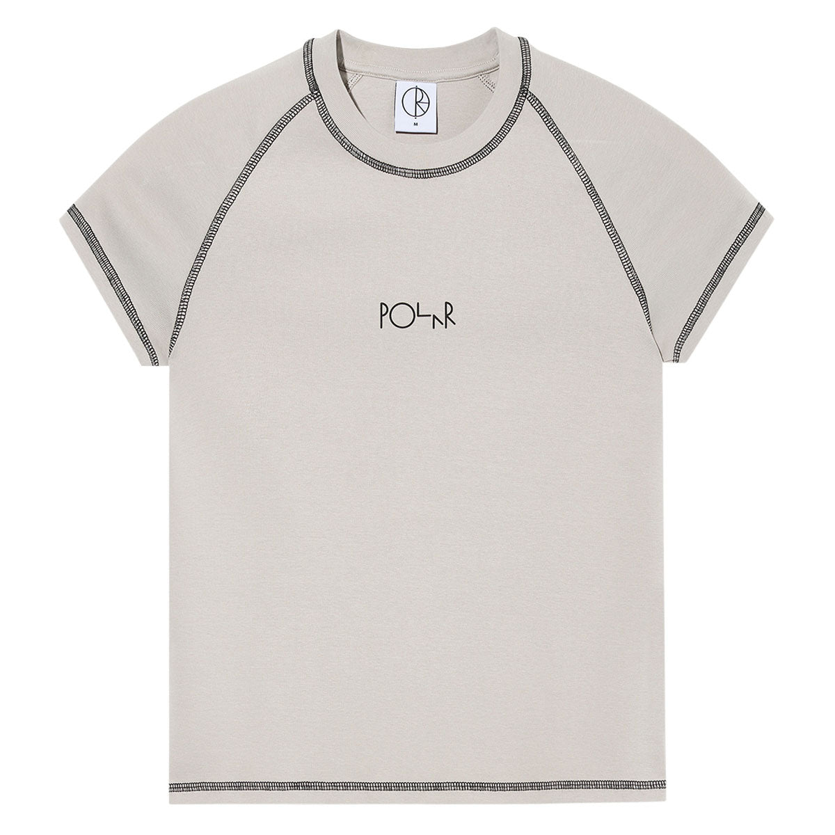 Polar Womens Script Logo Baby T-Shirt - Grey/Black