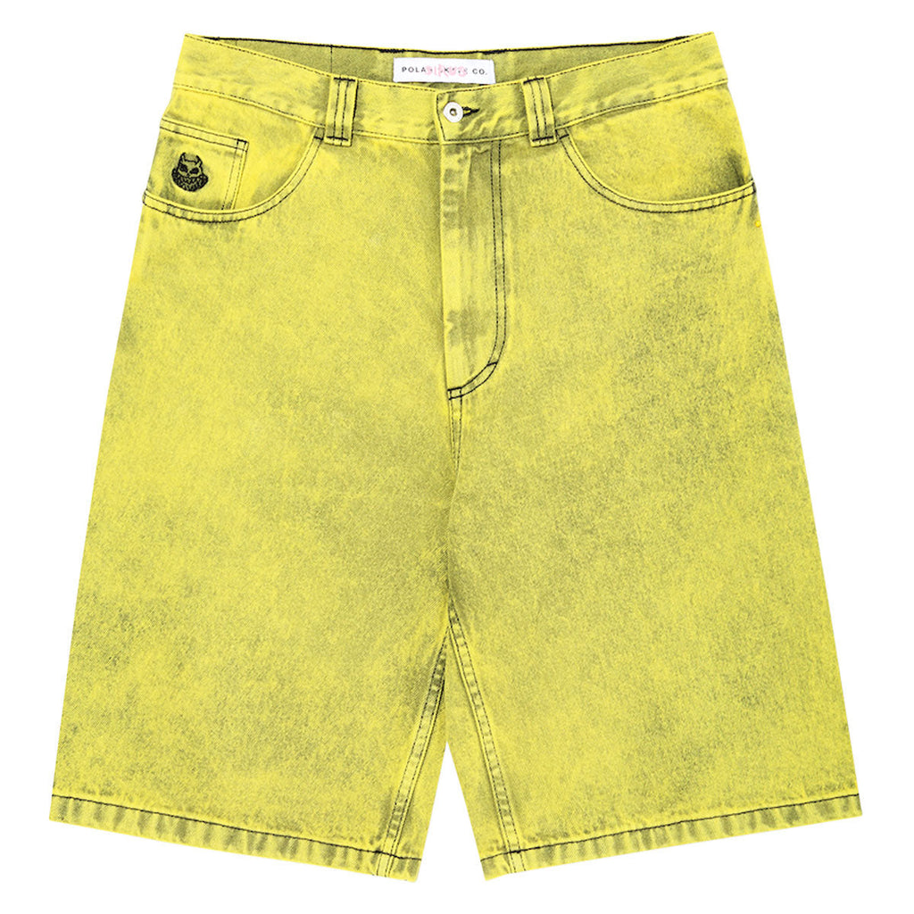 Polar Angel Child Big Boy Shorts - Lemon Black