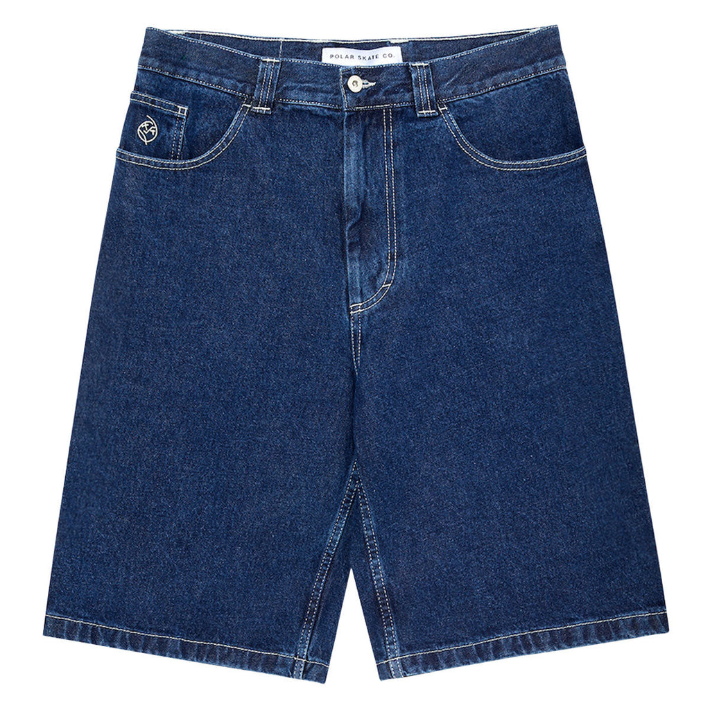 Polar Big Boy Shorts - Dark Blue/White Stitching