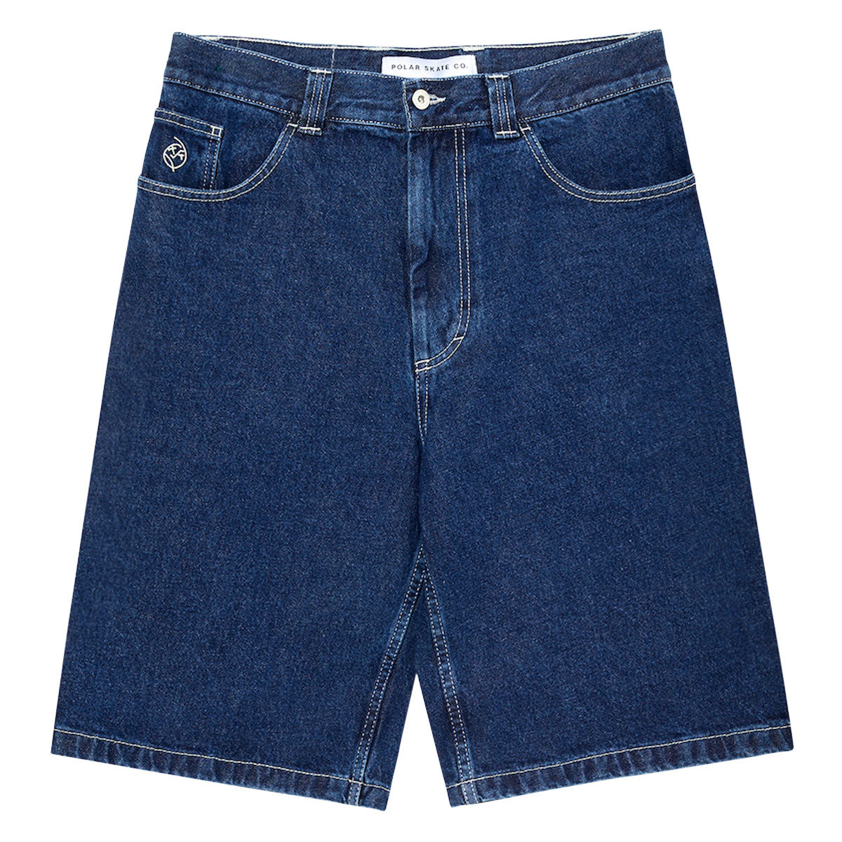 Polar Big Boy Shorts - Dark Blue/White Stitching