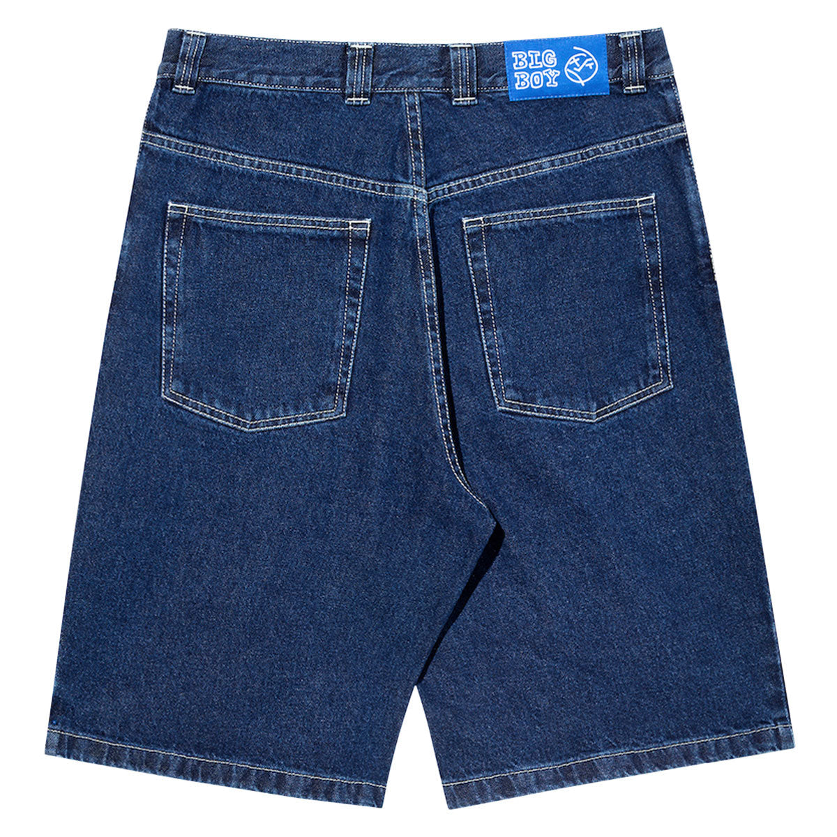 Polar Big Boy Shorts - Dark Blue/White Stitching