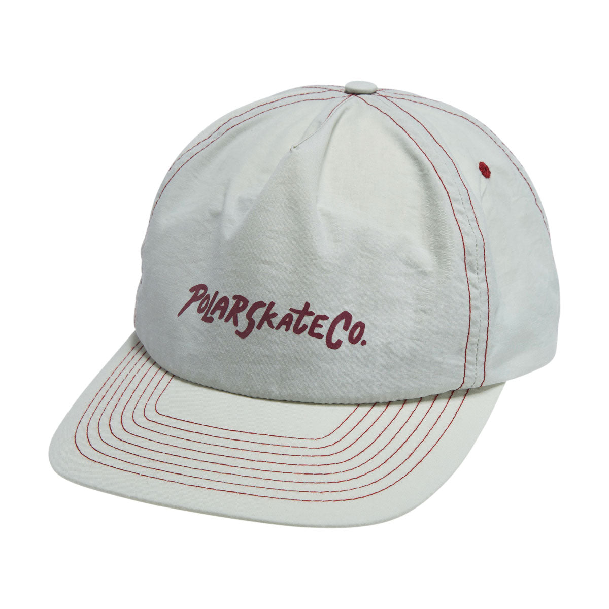Polar Earl Hat - Oyster/Bordeaux