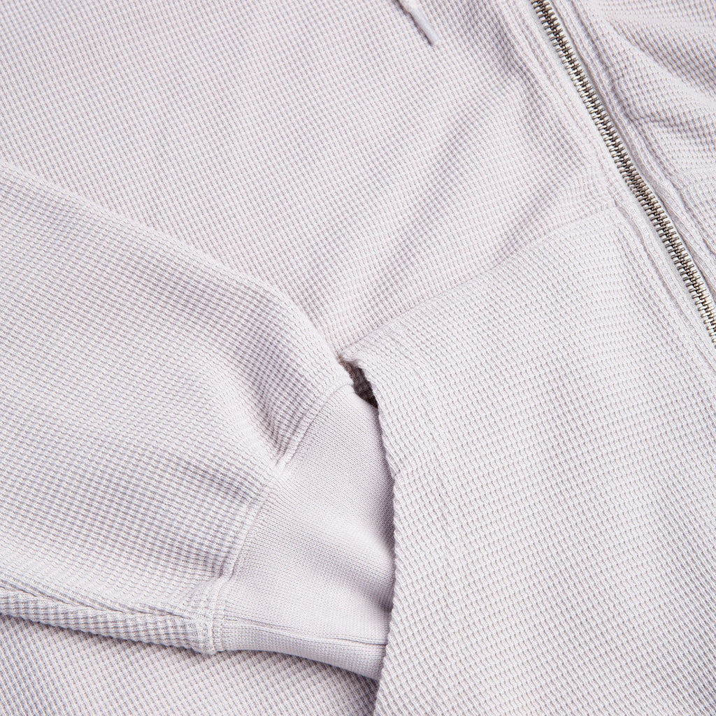 Polar Waffle Zip Hoodie - Pale Taupe