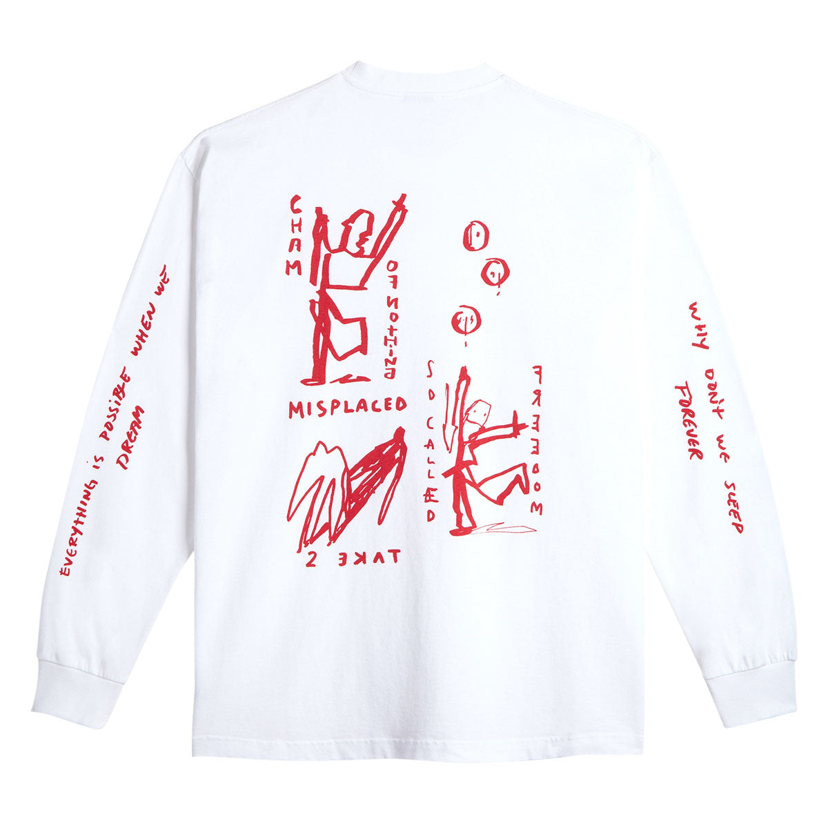 Polar On Repeat Long Sleeve T-Shirt - White