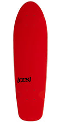 CCS Logo Cruiser Skateboard Deck - Red - 8.00"