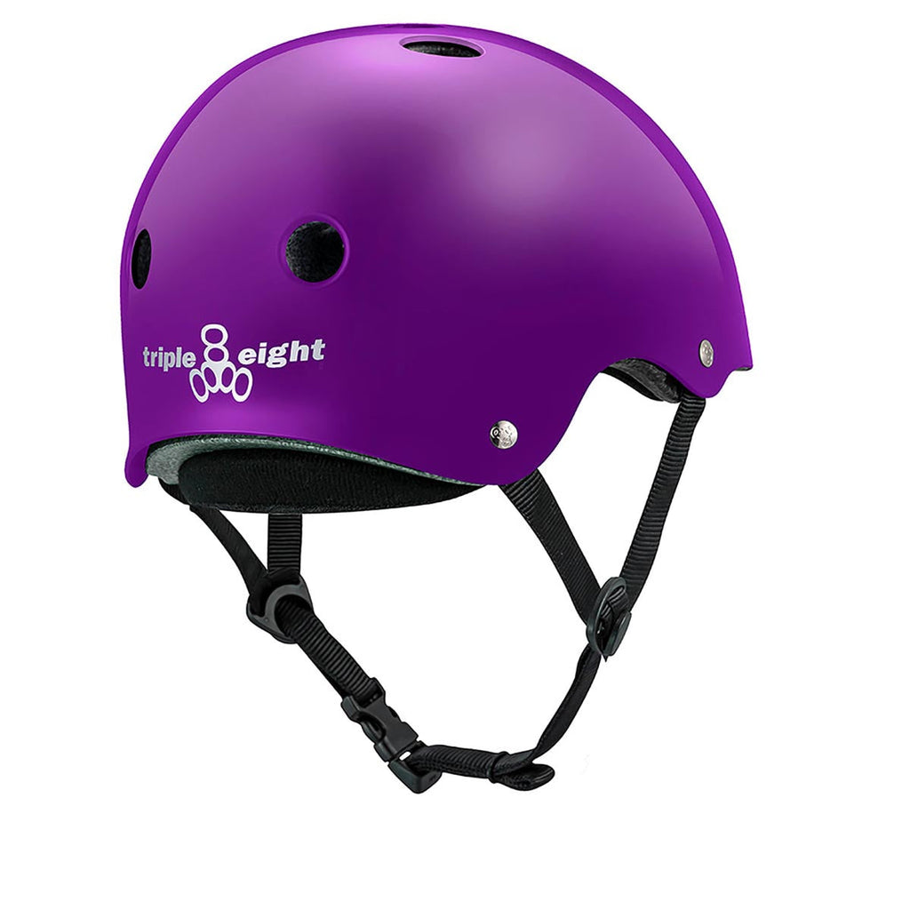 Triple Eight Deep Cover Helmet - Purple Glossy