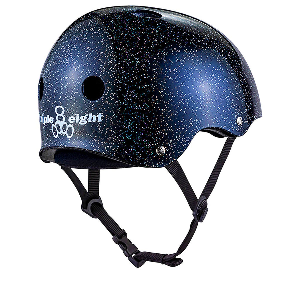 Triple Eight Deep Cover Helmet - Black Glitter