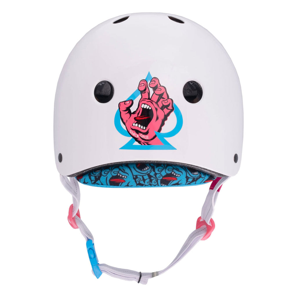 Pro-Tec x Santa Cruz Signature Edition Low Pro Helmet - White Gloss