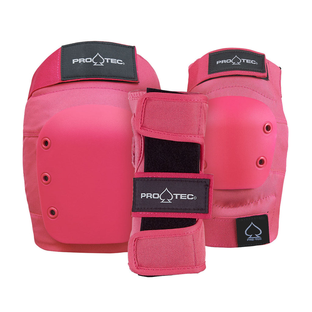 Pro-Tec JR 3 Pack Open Back Pads - Pink