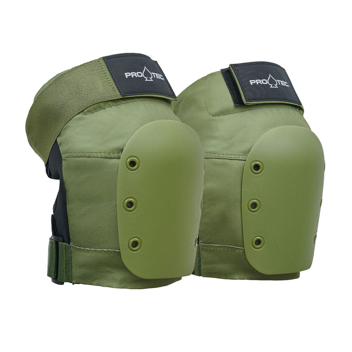 Pro-Tec JR 3 Pack Open Back Pads - Army Green