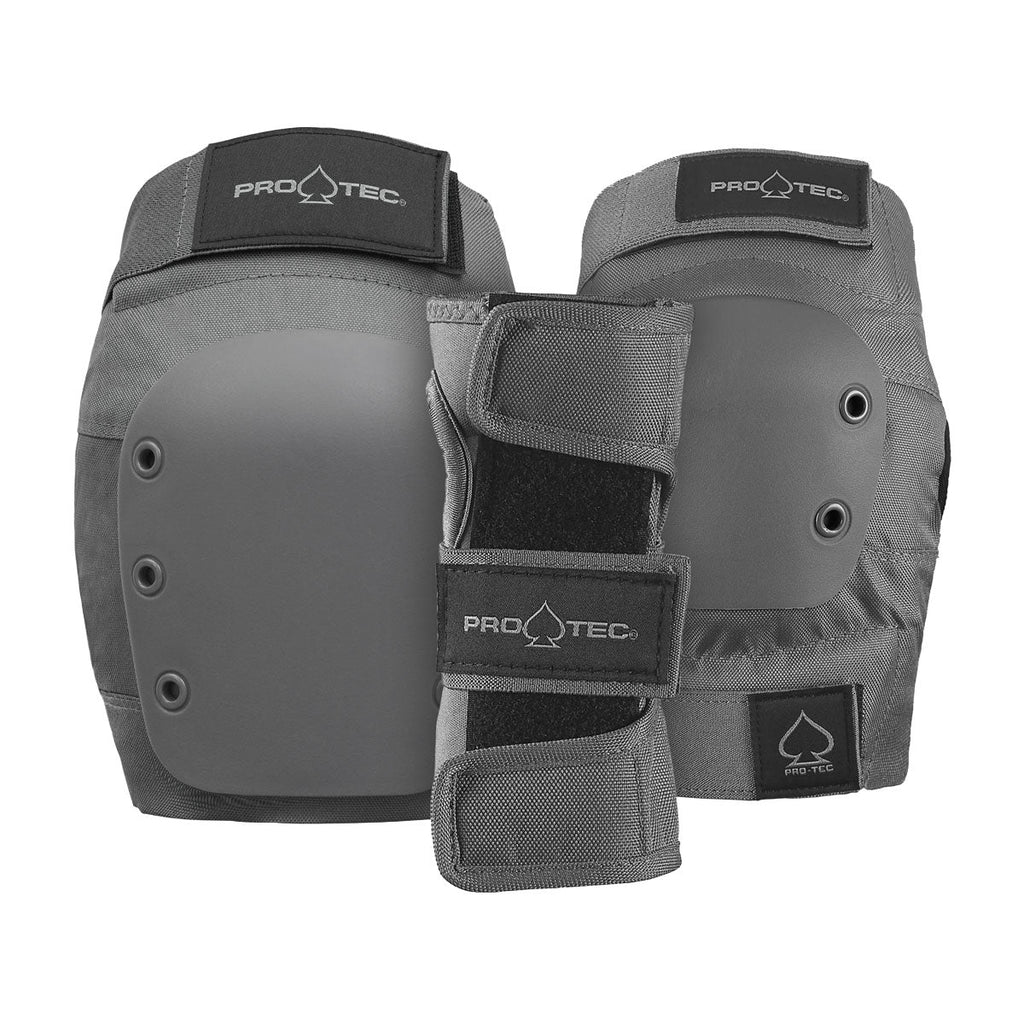 Pro-Tec JR 3 Pack Open Back Pads - Grey