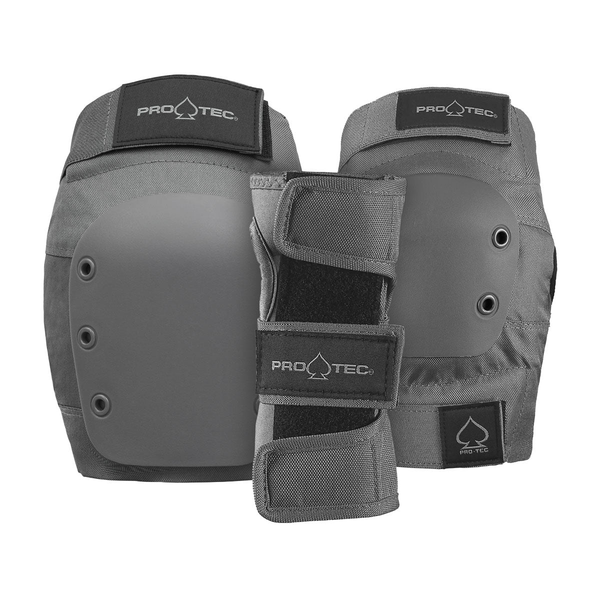 Pro-Tec JR 3 Pack Open Back Pads - Grey