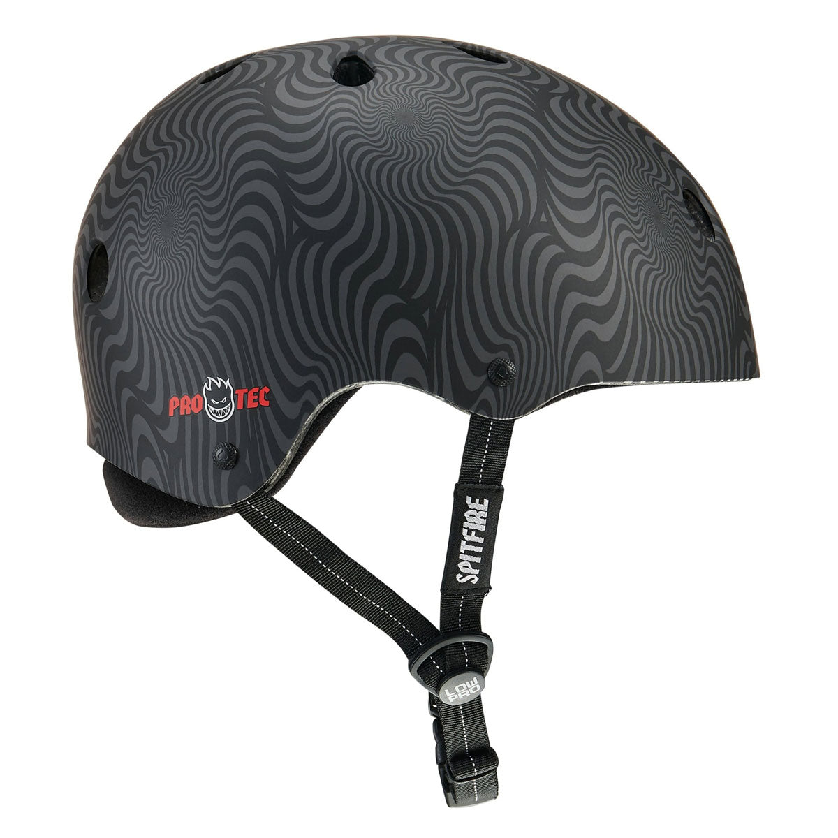 Pro-Tec x Spitfire Low Pro Helmet - Black Swirl