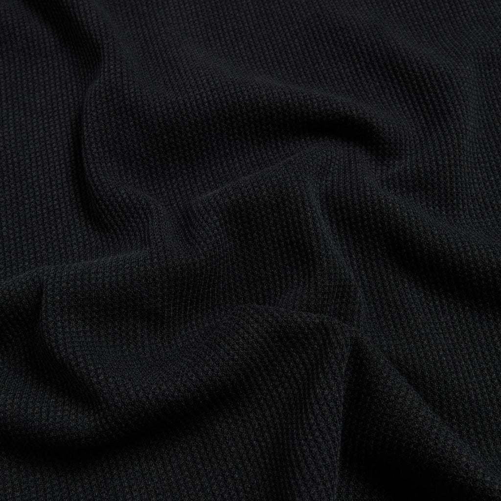 April Thermal Long Sleeve Embroidered Shirt - Black