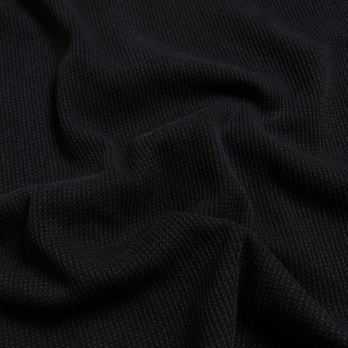 April Thermal Long Sleeve Embroidered Shirt - Black