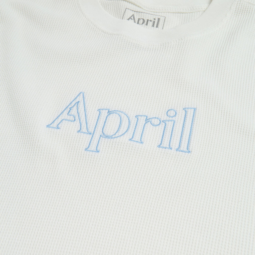 April Thermal Long Sleeve Embroidered Shirt - White