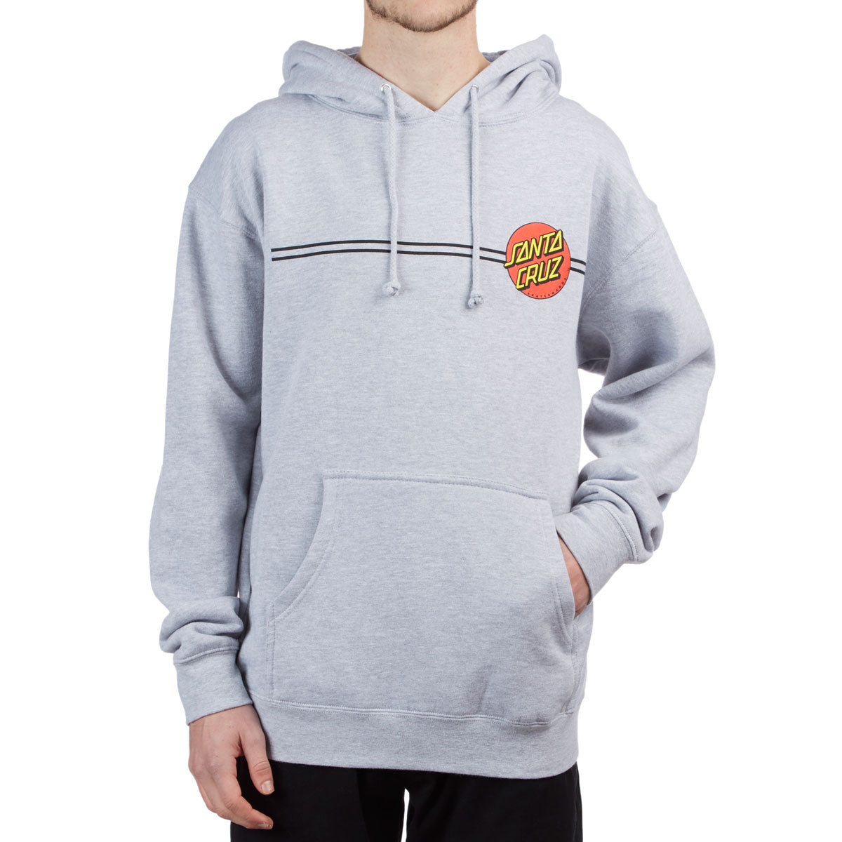 Santa Cruz Classic Dot Hoodie - Grey Heather