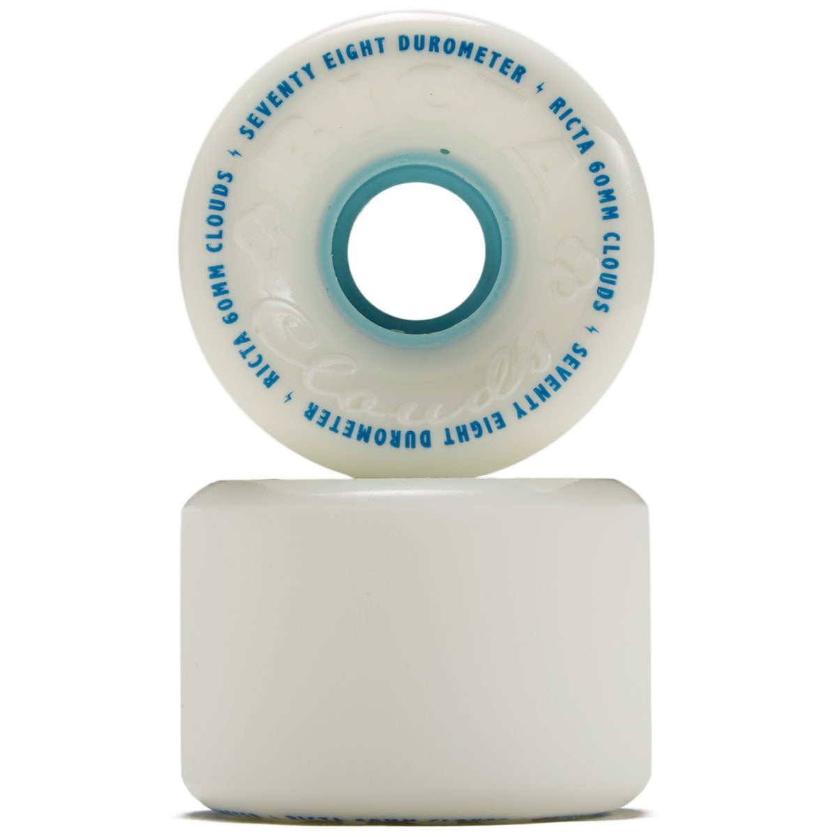 Ricta Clouds 78a Skateboard Wheels - White - 60mm