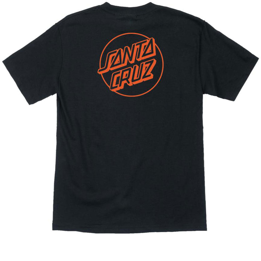 Santa Cruz Opus Dot T-Shirt - Black/Orange