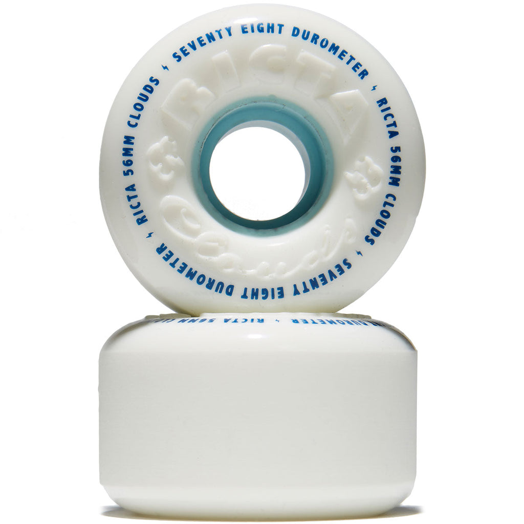 Ricta Clouds 78a Skateboard Wheels - White - 56mm