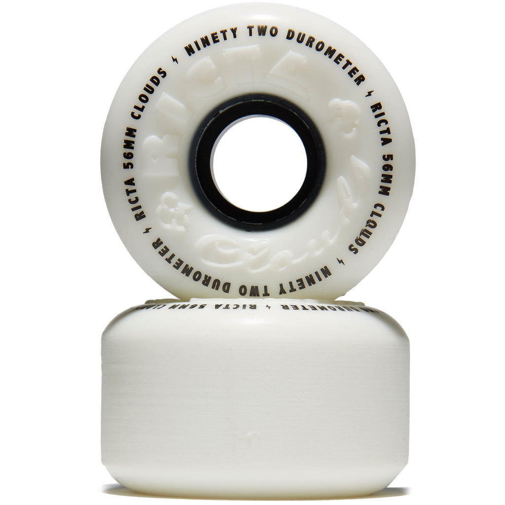 Ricta Clouds 92a Skateboard Wheels - Black - 56mm