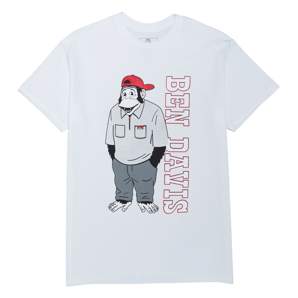 Ben Davis Funky Monkey T-Shirt - White
