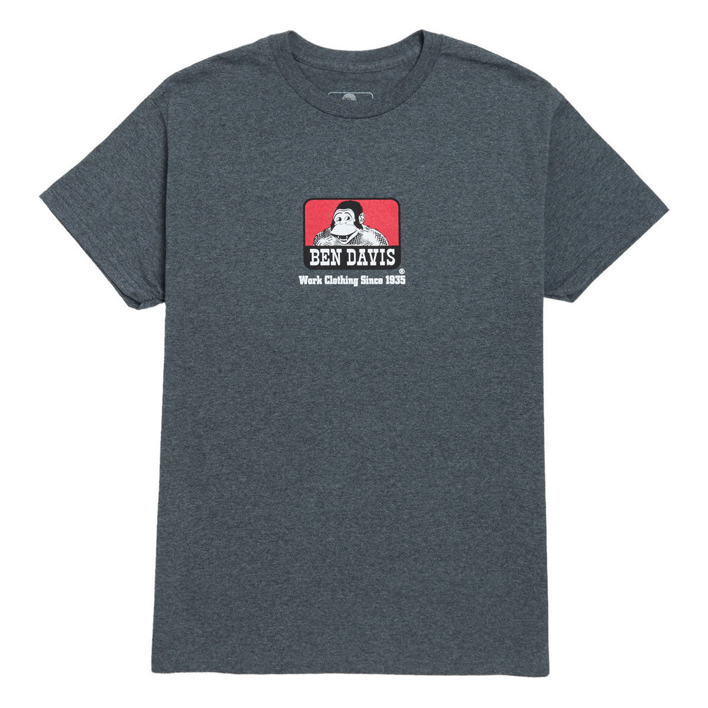 Ben Davis Classic Logo T-Shirt - Charcoal Heather