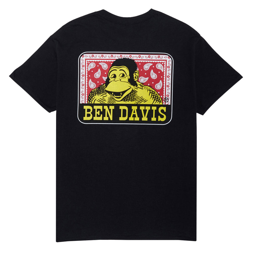 Ben Davis Paisley Logo T-Shirt - Black