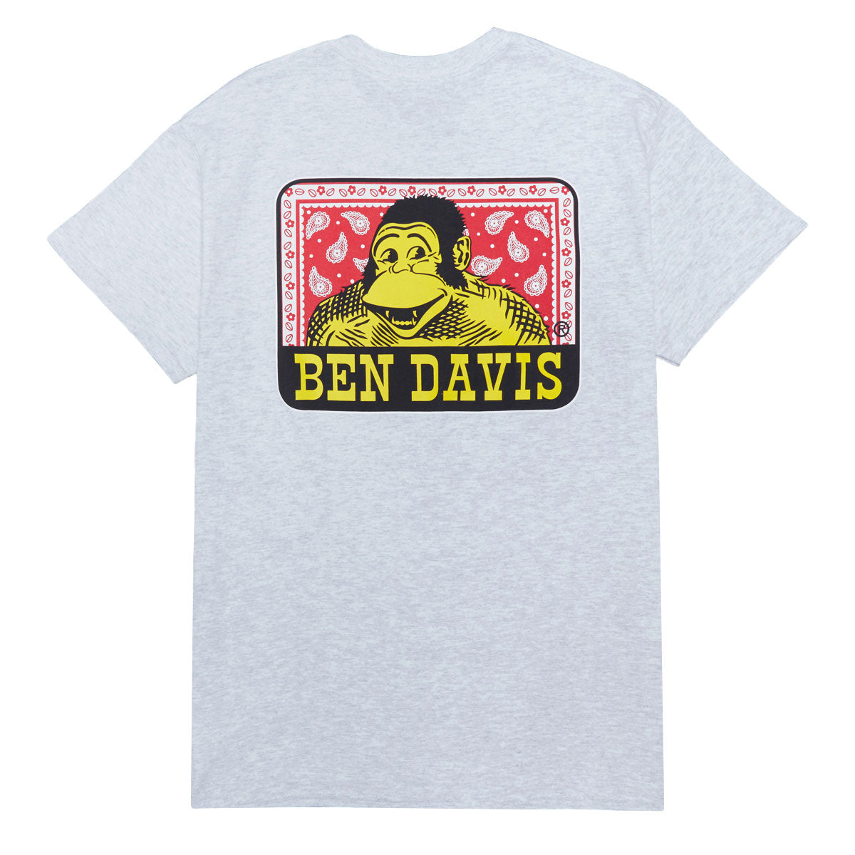 Ben Davis Paisley Logo T-Shirt - Ash Grey
