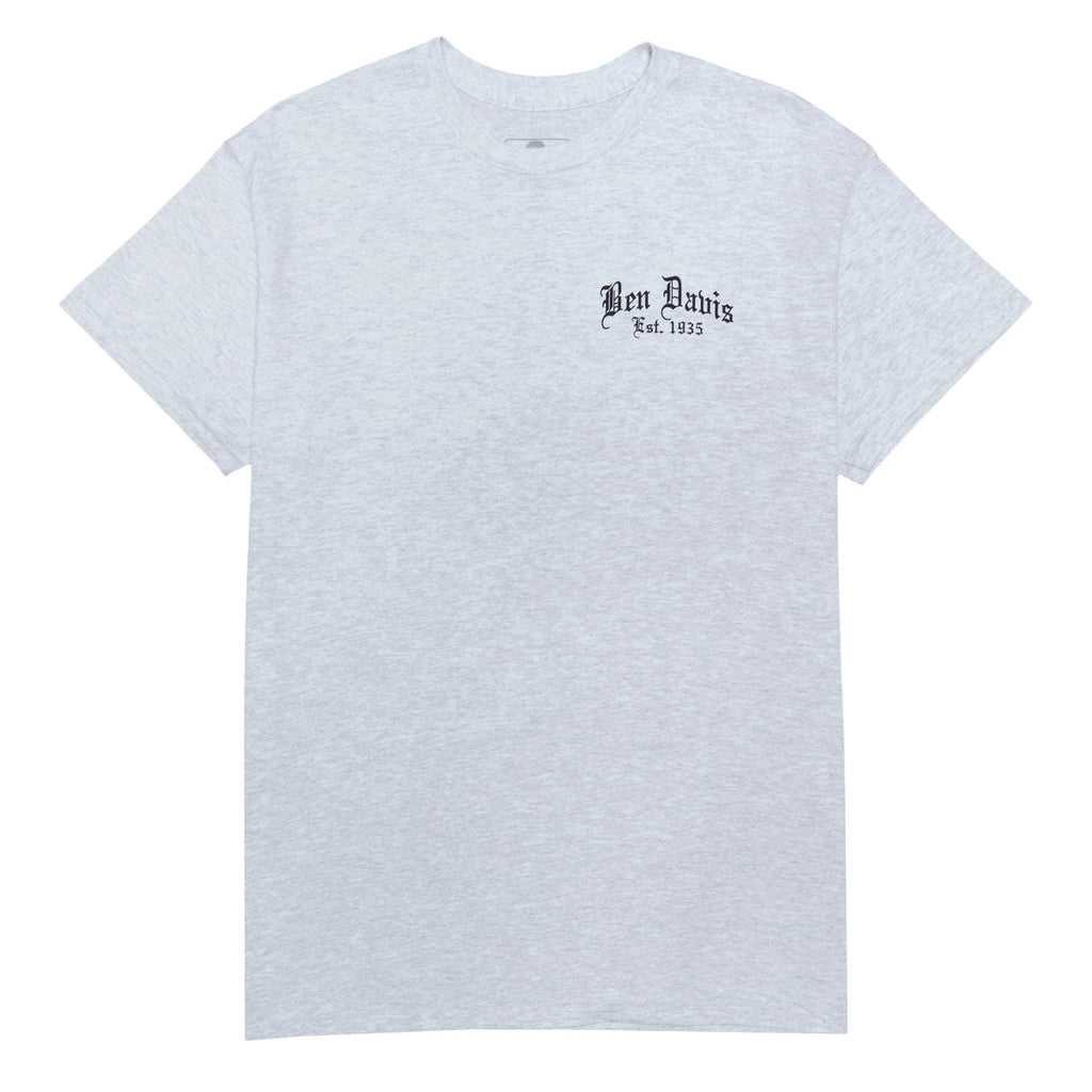 Ben Davis Paisley Logo T-Shirt - Ash Grey
