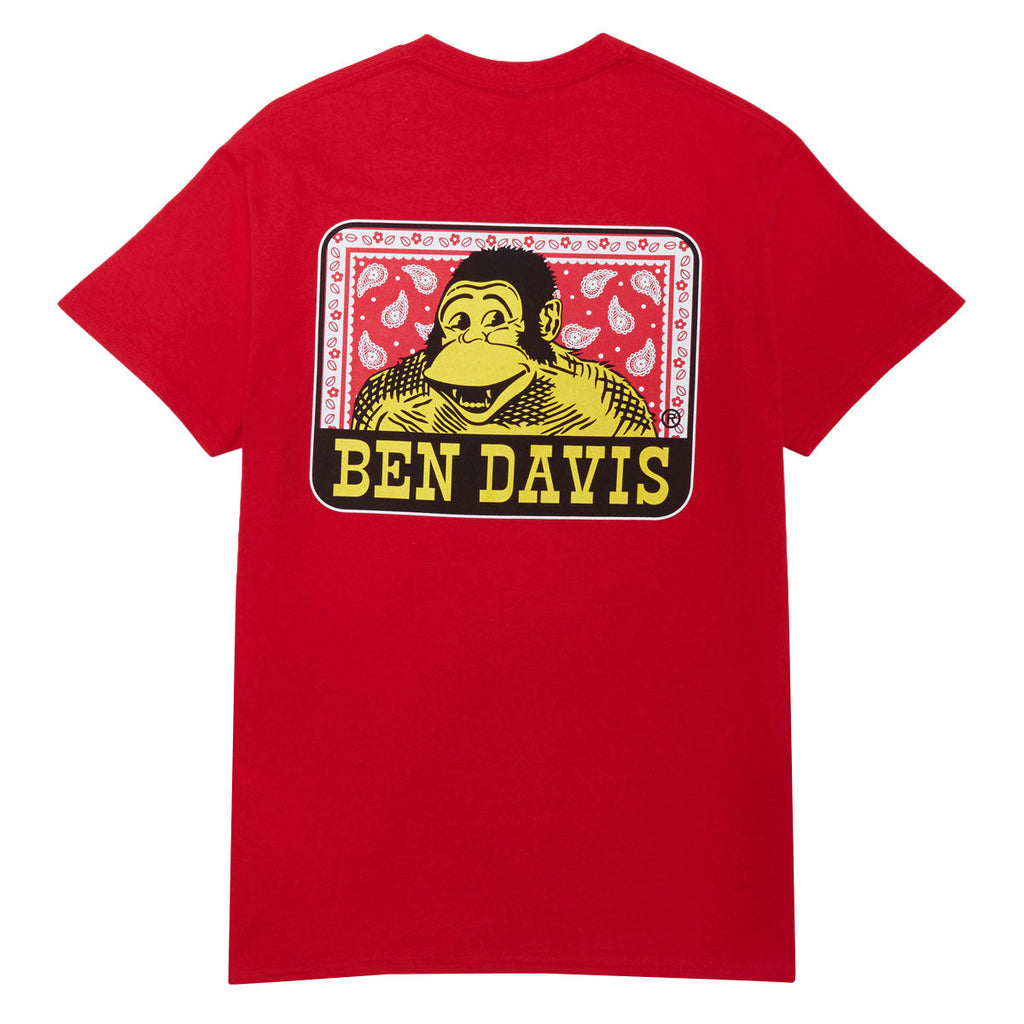 Ben Davis Paisley Logo T-Shirt - Red