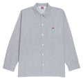 Ben Davis Long Sleeve Stripe Polyblend Shirt - Hickory