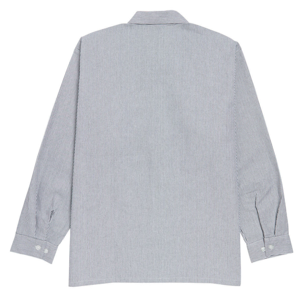 Ben Davis Long Sleeve Stripe Polyblend Shirt - Hickory