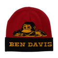 Ben Davis Knit Logo Beanie - Black/Red