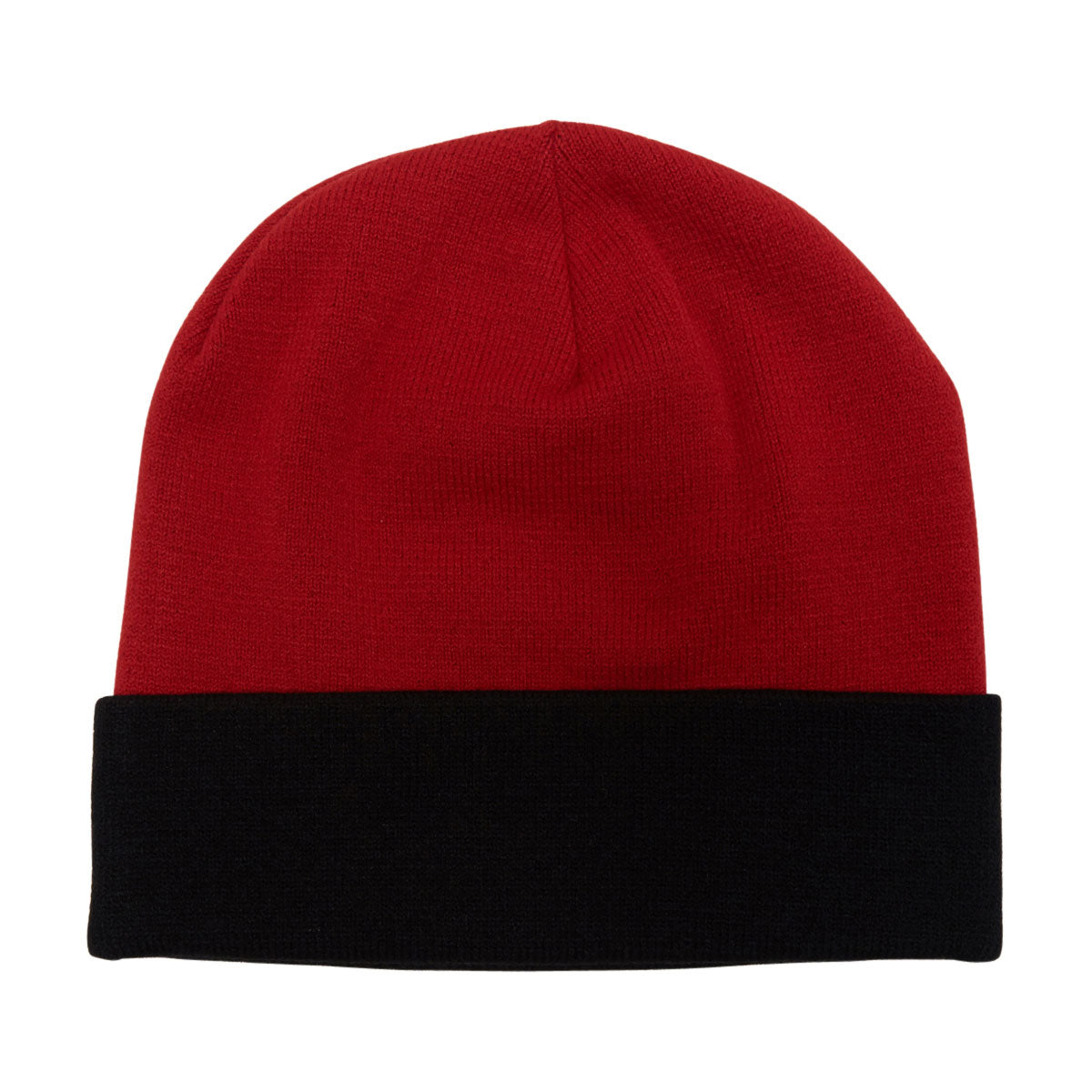 Ben Davis Knit Logo Beanie - Black/Red