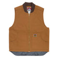 Ben Davis Canvas Lined Vest Jacket - Brown