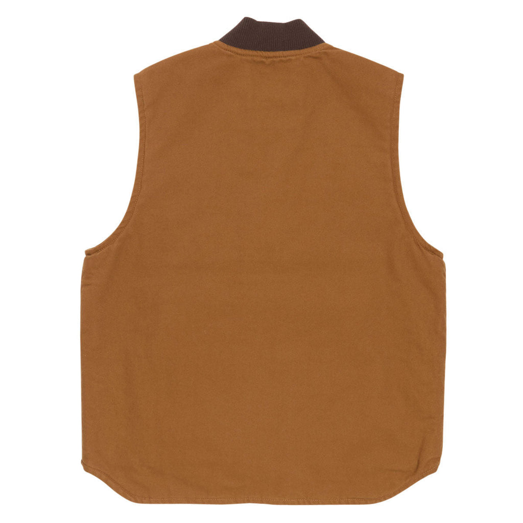 Ben Davis Canvas Lined Vest Jacket - Brown