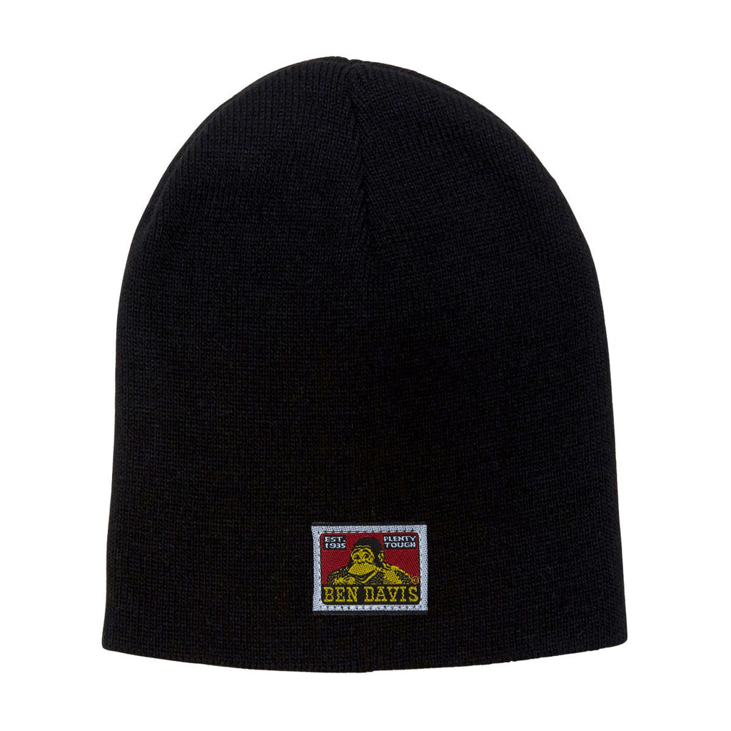 Ben Davis Skull Beanie - Black