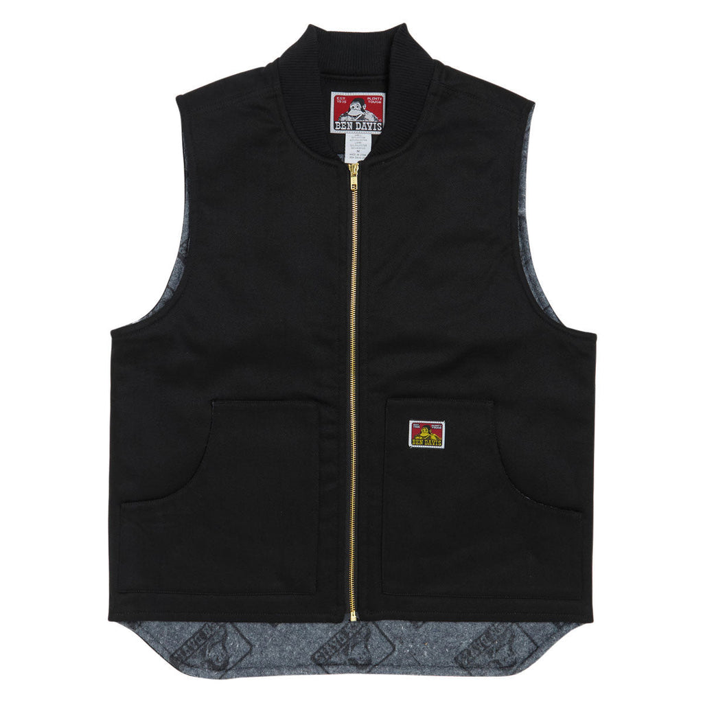 Ben Davis Lined Vest Jacket - Black