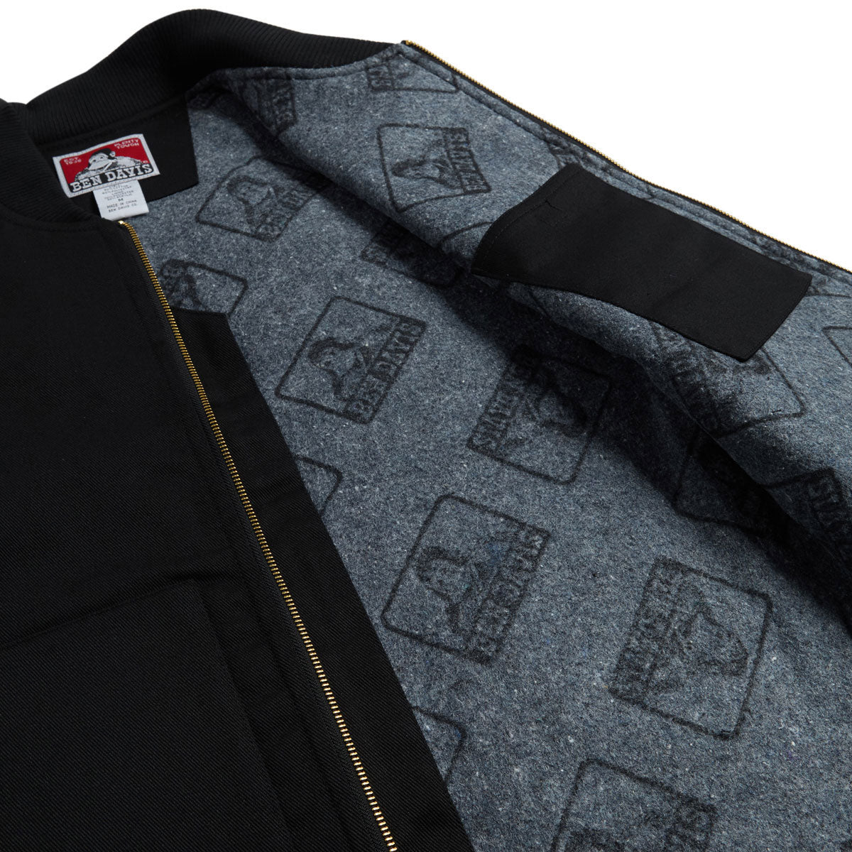 Ben Davis Lined Vest Jacket - Black