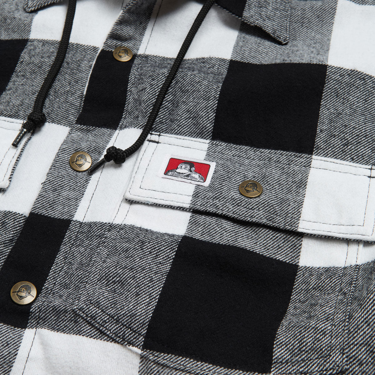 Ben Davis Flannel Jacket - Black/White