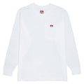 Ben Davis Heavy Duty Long Sleeve Pocket T-Shirt - White
