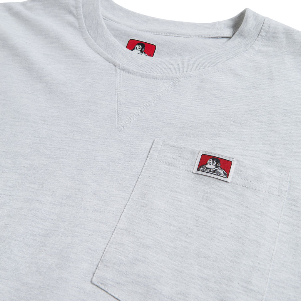 Ben Davis Heavy Duty Long Sleeve Pocket T-Shirt - Ash Grey